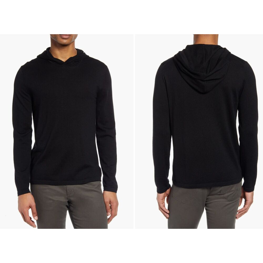 Vince Men’s Featherweight Wool Cashmere Pullover Hoodie Size Medium NWT